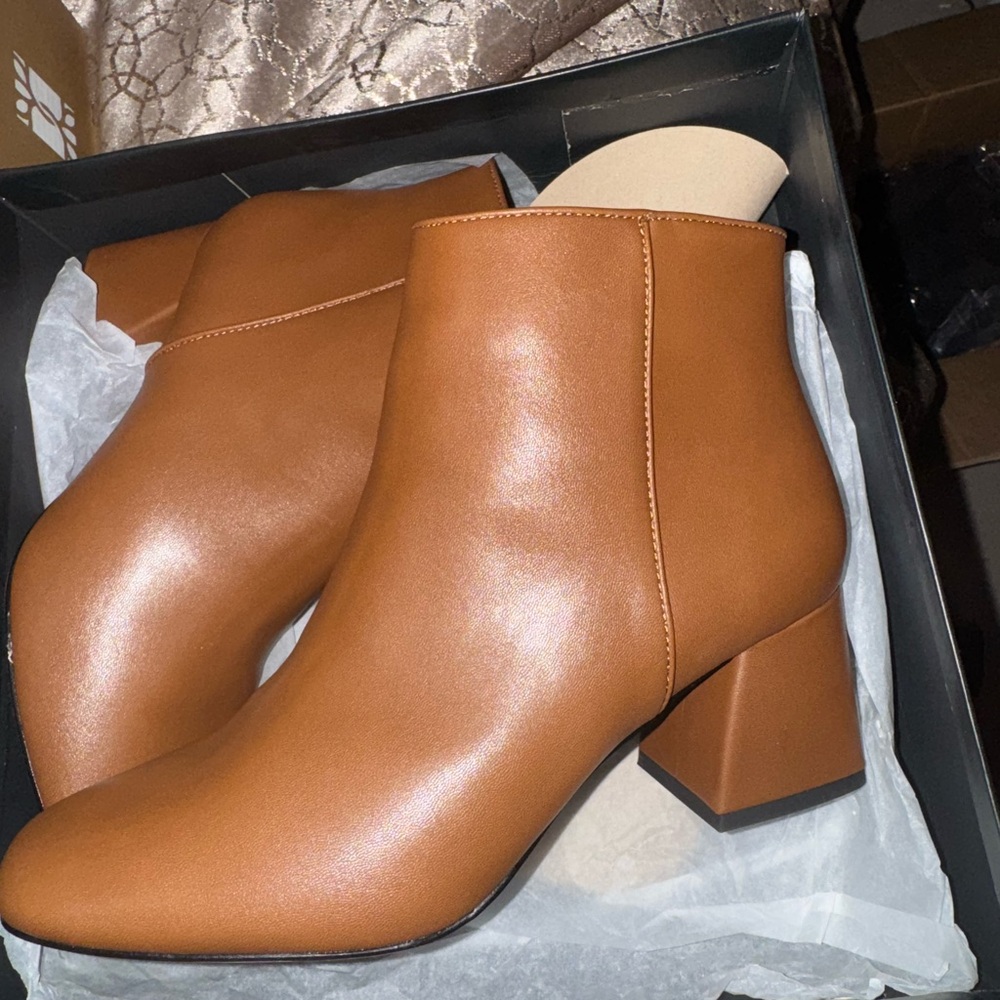 Brown booties